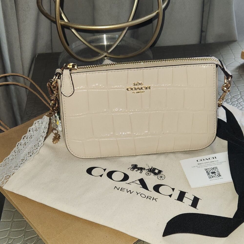Deadstock Authentic Coach Nolita 19 Crocodile Embossed Bag